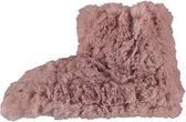 sloffen dames imitatiebont/elastomeer roze mt 37-38