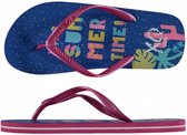 teenslippers Summer Time meisjes blauw/roze mt 25-26