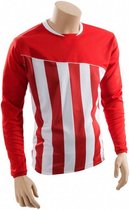 voetbalshirt Precision polyester rood/wit maat M