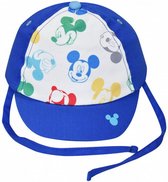 pet Mickey Mouse jongens textiel blauw/wit maat 48