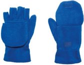 handschoenen vingerloos fleece blauw maat M