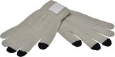 handschoenen touchscreen acryl grijs maat XL/XXL
