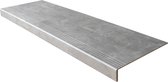 Traprenovatie overzettrede met neus - PVC SPC - Beton Grijs - 100 x 30 cm