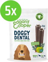 Edgard & Cooper Doggy Dental Sticks Appel - Eucalyptusolie Medium - 5 Zakken