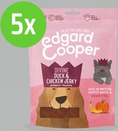 Edgard & Cooper Eend & Kip Jerky - voor honden - Hondensnack - 150 g - 5 Zakken