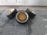 1:18 BBS E50 Aluminium velgenset 18 inch Goud