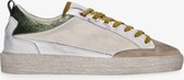 Yellow cab | Vulcan women 1-f bone white/silver metallic low lace up - off white dirty sole | Maat: 41