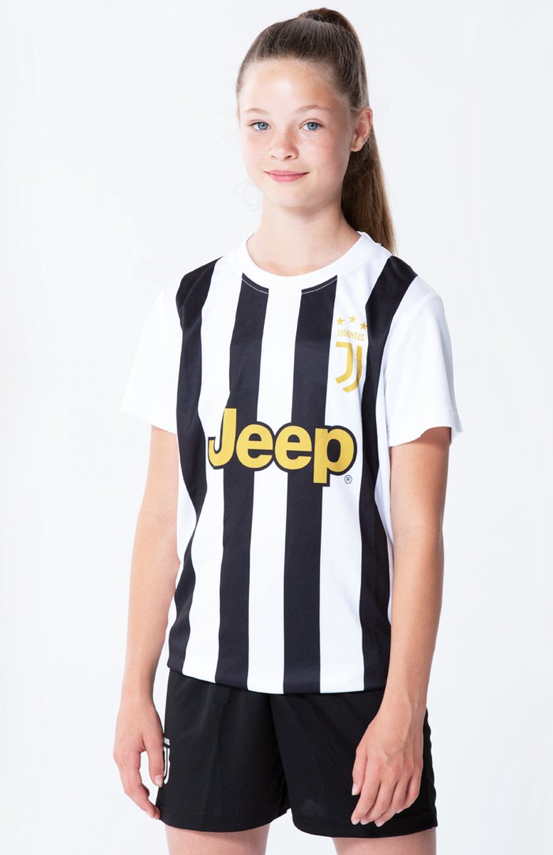 Juventus thuis tenue 21/22 - Maat 164 - Voetbaltenue Kinderen - Zwart - Juventus