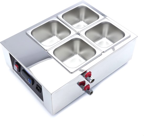 Maxima Chocoladesmelter 4 x 1/6 GN 10 cm van Merkloos — afbeelding 2