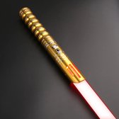 Lightsaber – Lightsaber Star Wars – Lichtzwaard – Lightsabers – light saber – Licht zwaard – Metalen handvat – Met licht en geluid – Alle kleuren – 6 geluidstypes – TS017 Goud