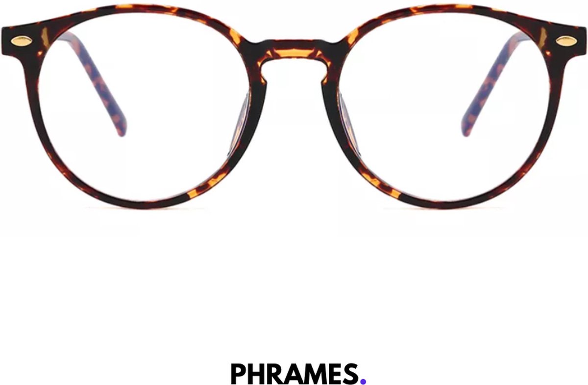 PHRAMES® - Gaia Tortuga – Beeldschermbril – Computerbril - Blauw Licht Filter Bril - Blauw Licht Bril – Gamebril – Dames - UV400 - Voorkomt Hoofdpijn en Vermoeidheid