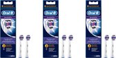 ORAL-B - Opzetborstels - 3D WHITE - Elektrische tandenborstel borsteltjes - 6 PACK