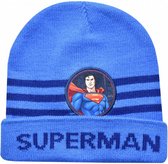 muts Super-Man jongens acryl/elastaan blauw one-size