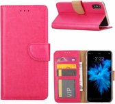 Apple iPhone X/Xs - Bookcase - Portemonnee hoesje - Magneetsluiting - ROZE