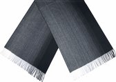 sjaal Gradi√É¬´nt dames 180 x 65 cm polyester grijs/zwart
