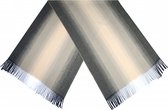 sjaal Gradi√É¬´nt dames 180 x 65 cm polyester grijs/beige