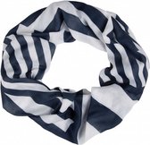 sjaal Lagotto acryl/polyamide blauw/wit one-size