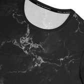 Rogelli Marble Sportshirt - Korte Mouwen - Dames - Zwart - Maat XL