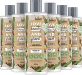 Love Beauty and Planet Shea Butter & Sandalwood Oil Majestic Moisture Showergel - 6 x 400 ml - Voordeelverpakking