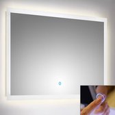 Badkamerspiegel LED spiegel 100cm met touch control B x H x D ca. : 100 x 60 x 3,2 cm