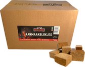 GrillKing Bruine Aanmaakblokjes Premium - ca. 450 stuks 2,5kg FSC® - Voordeeldoos - Geurvrij - lange brandduur - BBQ & Haard