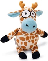 Beeztees Giraffe Zwiep - Hondenspeelgoed - Pluche - Beige - 24x13x10 cm
