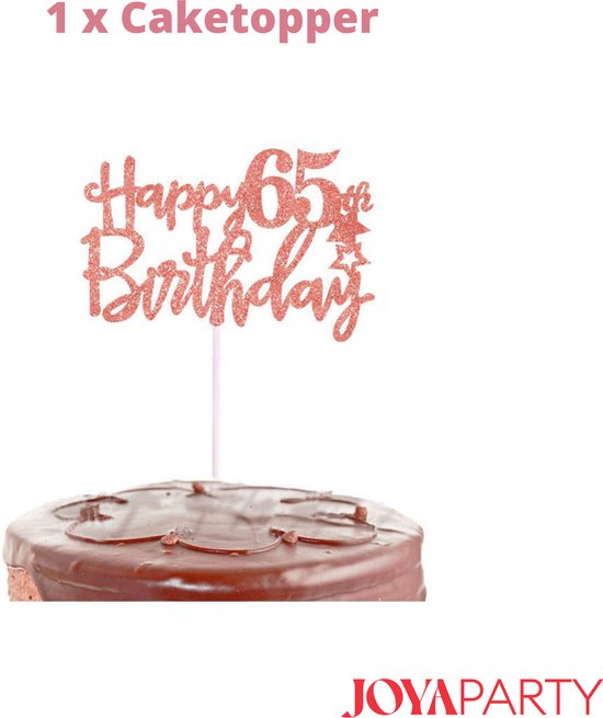 Joya Beauty® 65 Jaar Verjaardag Versiering | Roségoud | Versiering