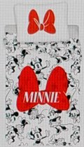 Disney Minnie Mouse Dekbedovertrek Red Bow Maat  140 x 200 cm