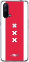 6F hoesje - geschikt voor OnePlus Nord CE 5G -  Transparant TPU Case - AFC Ajax Amsterdam1 #ffffff