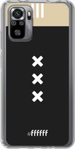6F hoesje - geschikt voor Xiaomi Redmi Note 10S -  Transparant TPU Case - AFC Ajax Uitshirt 2018-2019 #ffffff