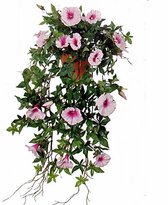 Kunstplant Petunia Roze - L 50cm - Terra sierpot - Mica Decorations