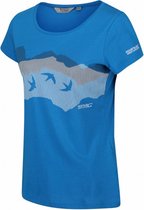 T-shirt Breezed dames katoen blauw maat 44