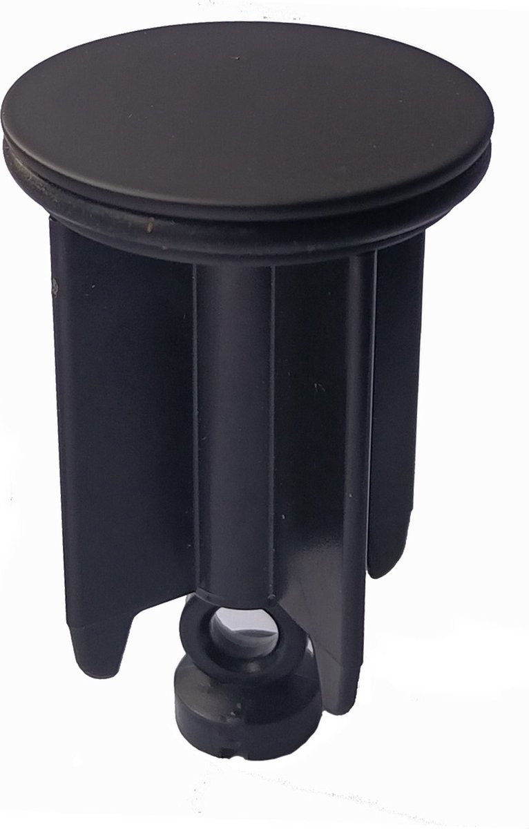Waterval Metaalstop Waste Plug Universeel - Plugstop badkamer - Afvoerplug voor wastafel en bidet - Zwart 40mm