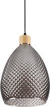 Ideal Lux Bergen - Hanglamp Modern - Zwart - H:238cm   - E27 - Voor Binnen - Metaal - Hanglampen -  Woonkamer -  Slaapkamer - Eetkamer