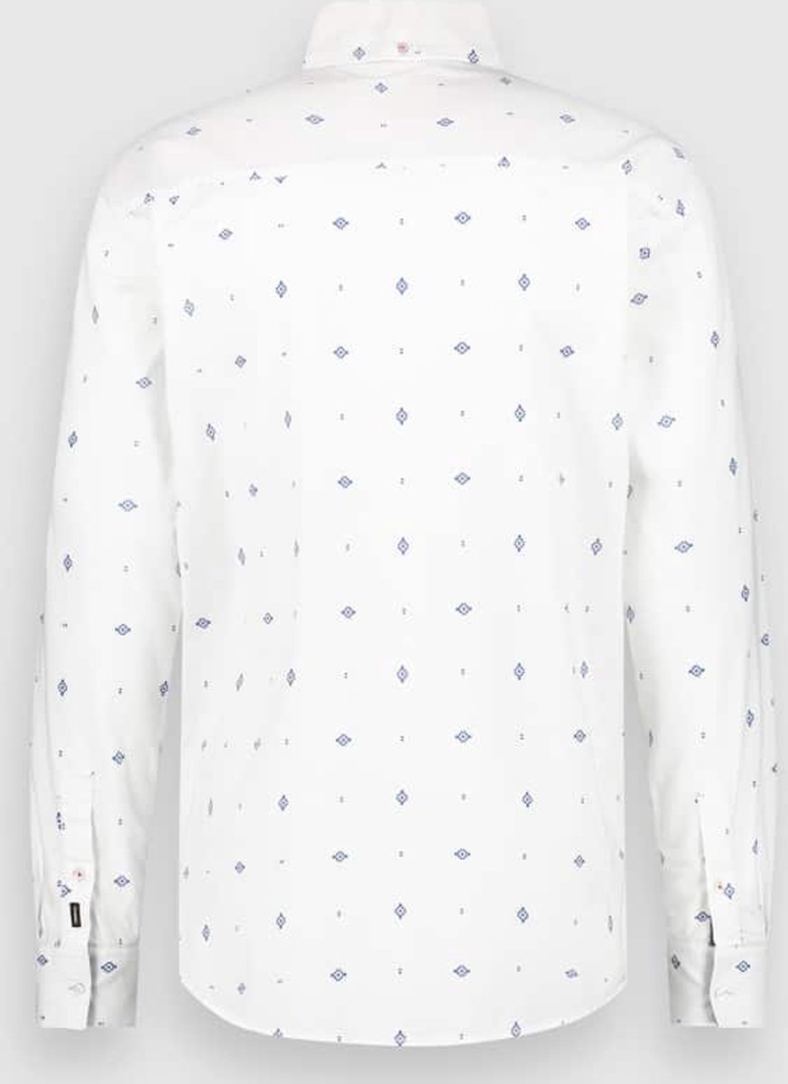 Men Shirt Oxford Print | Blanc de Blanc