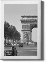 Walljar - Arc de Triomphe '36 - Muurdecoratie - Canvas schilderij