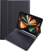 Hoes Geschikt voor iPad Pro 2020 (11 inch) Hoes Keyboard Cover Toetsenbord Hoesje - Hoesje Geschikt voor iPad Pro 11 inch (2020) Toetsenbord Hoes - Zwart