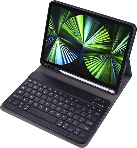 iPad Pro 11 pouces 2021 Clavier Cover iPad Pro 11 pouces 2021 Keyboard Case Book Cover - Zwart