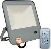 LED Bouwlamp 50 Watt met Sensor - LED Schijnwerper - Frikto Evola - Afstandsbediening - Natuurlijk Wit 4000K - Waterdicht IP65 - OSRAM LEDs