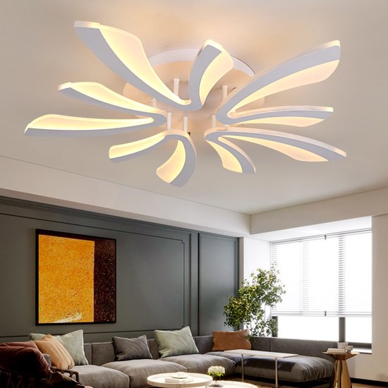 Acryl – Led Kroonluchter – Verlichtingsarmatuur – Led Plafondlamp – Voor Slaapkamer Decor – B-wit – Warm licht