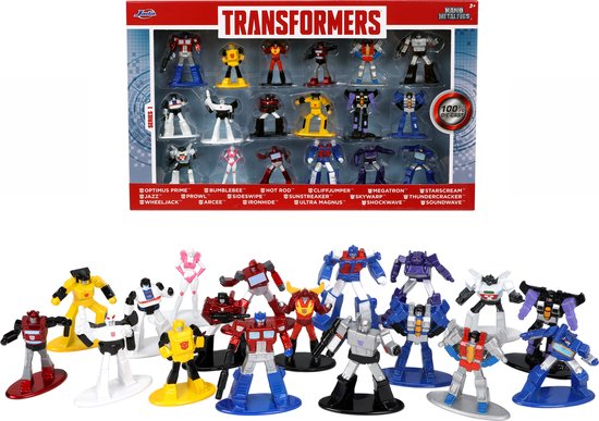 Jada Toys Transformers Multipack Pack Nano - Wave 2 - Metaal - Actiefiguur