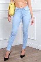 Broek Dulani hoge taille skinny light jeans blue