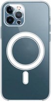 Hoesje met MagSafe voor iPhone 12 Pro MAX - Draadloze Oplaadkoffer - Transparant