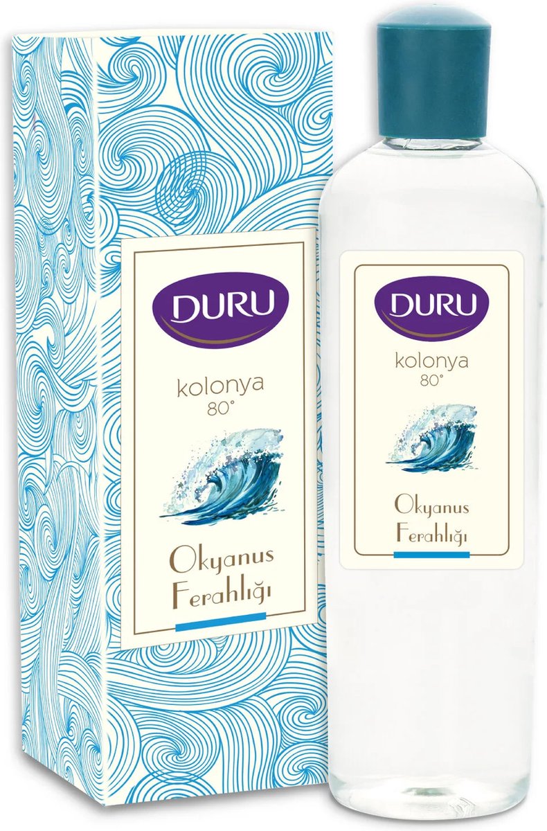 Duru - Oceaan - Eau de Cologne - 400 ml (Kolonya / Desinfectie / Aftershave) - Pet