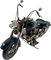 Vintage motor zwart-zilver metaal - Gietijzer - 40 x 16 x 26 cm