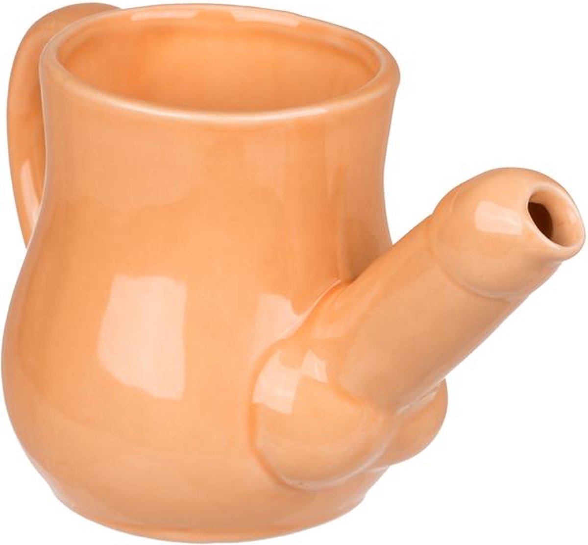 Melkkan met Penis tuit - Erotische Melkkan met penis tuit - Penis tuit gieter - Penis Gieter - Keramiek - 320 ML - 9 cm x 15cm