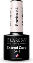 Claresa Extend Care 5in1 Provita #4 - 5ml. - Nude - Glanzend - Top en/of basecoat