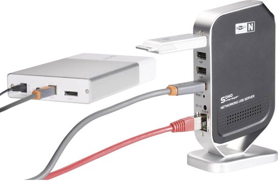 Conrad Port Netwerk-USB-server LAN (10/100/1000 MBit/s) | bol