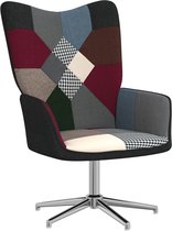 vidaXL Relaxstoel patchwork stof