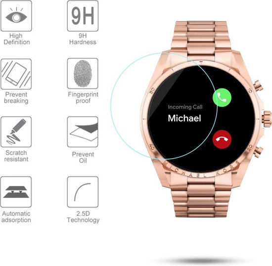Screenprotector Geschikt Voor Michael Kors Gen 6 (MK Bradshaw / 44mm